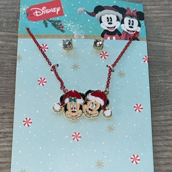 Disney Mickey and Minnie necklace and earring set - Picture 2 of 4